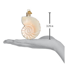 Load image into Gallery viewer, Bodega Bay Christmas Ornament Nautilus Shell Old World Christmas
