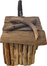 Load image into Gallery viewer, Birdhouse Driftwood Blue
