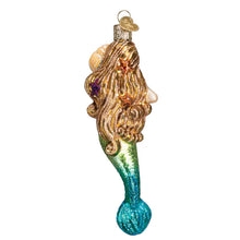 Load image into Gallery viewer, Bodega Bay Christmas Ornament Mermaid with Shell Old World Christmas
