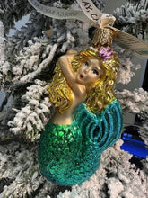 Load image into Gallery viewer, Bodega Bay Christmas Ornament Mermaid Old World Christmas
