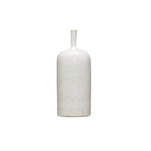 Load image into Gallery viewer, Vase White Glazed Stoneware Large Creative Coop
