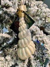 Load image into Gallery viewer, Bodega Bay Christmas Ornament Wentletrap Shell Old World Christmas
